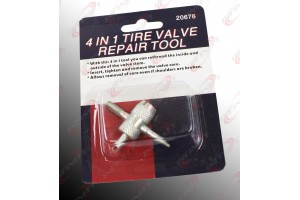  4 in 1 Tire Valve Repair Tool Car Auto Bike Bicycle Threader Repair